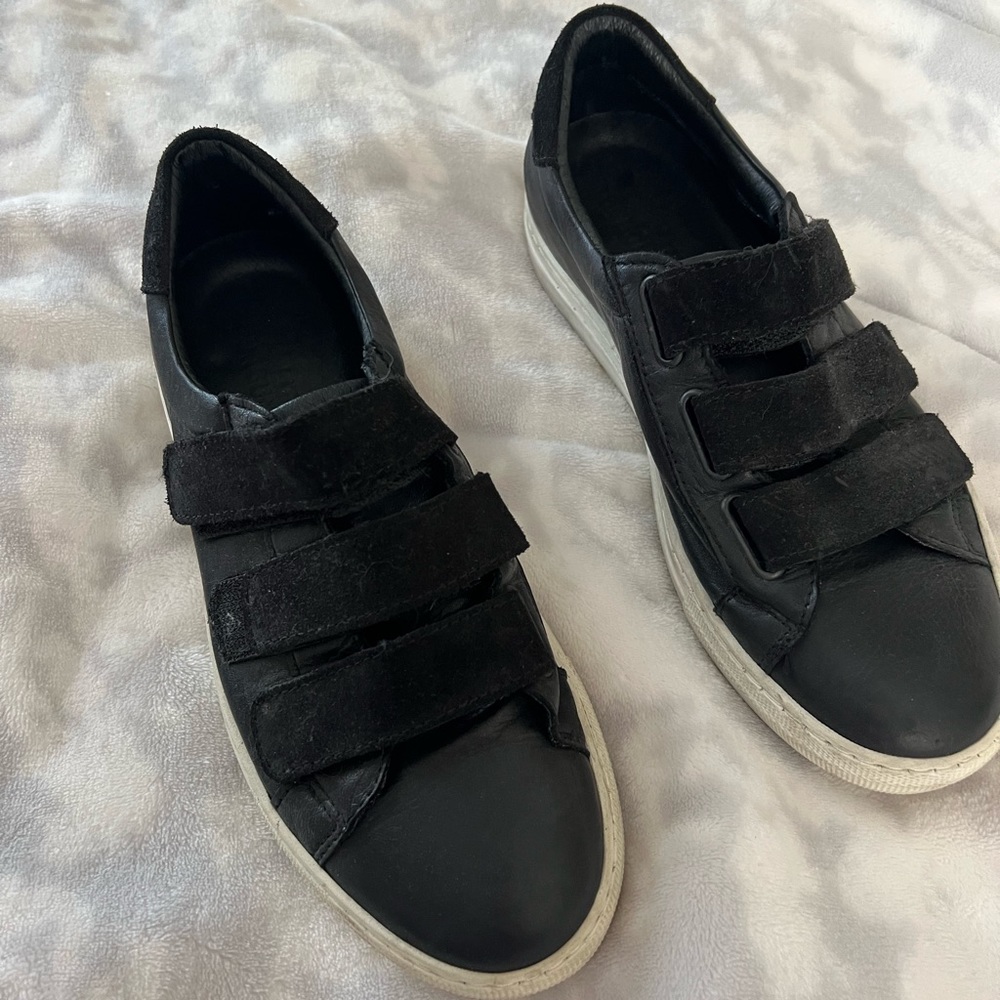Little Burgundy Strap Sneakers
